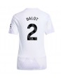 Manchester United Diogo Dalot #2 Replika Borta Kläder Dam 2025-26 Kortärmad